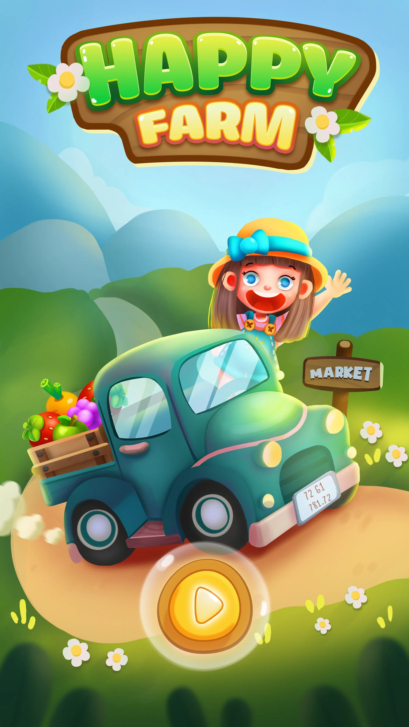 Happy Farm — casual game UI
